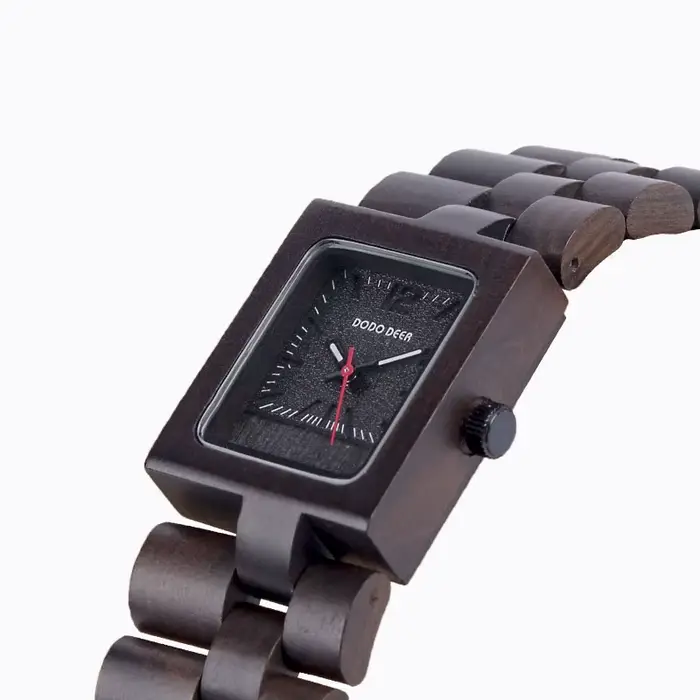 Montre-bracelet à Quartz en bois d'ébène pour femmes, marque de luxe, livraison directe