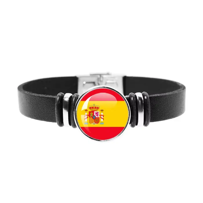 Bracelet drapeau National Espagne Cabo Verde Sénégal français Norvège Argentine Algérie
