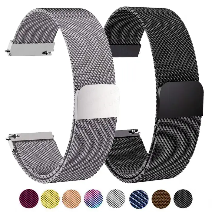 Bracelet magnétique de retour Milanese en acier inoxydable