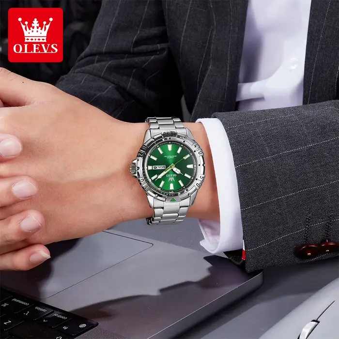 Montre-bracelet à quartz OLEVS 5560 de marque haut de gamme pour hommes