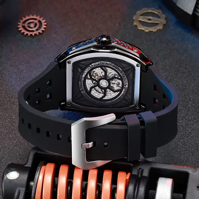 DULUNWE nouvelles montres pour hommes mode squelette mécanique