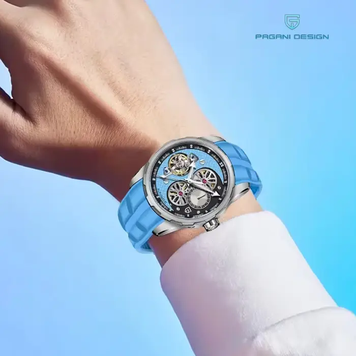 Montre squelette automatique Pagani Design pour homme