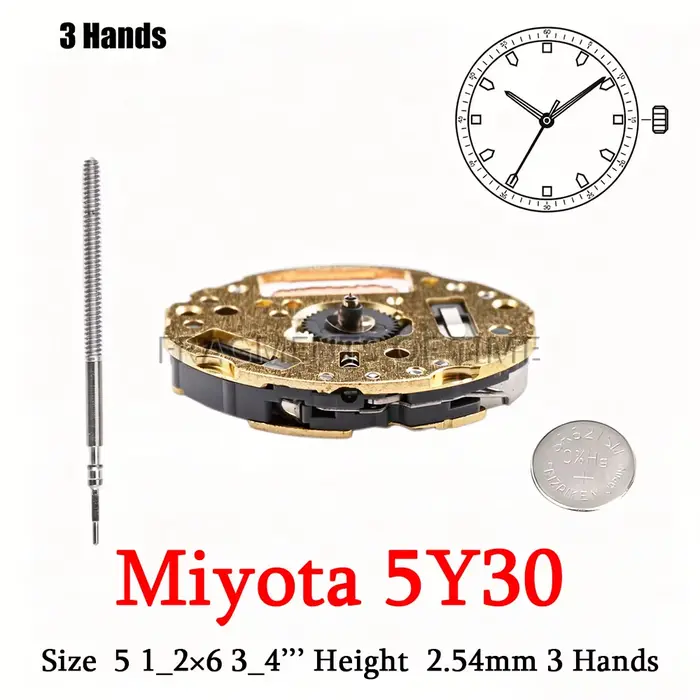 Mouvement à quartz Miyota 5Y30