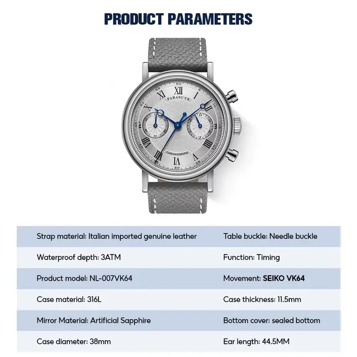 FARASUTE 2025 nouvelles montres rétro pour hommes montre à Quartz