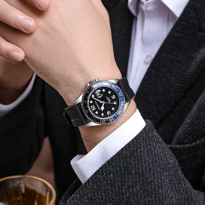 2024 nouveauté mode montres à Quartz hommes montre-bracelet 1 pièces montre de Sport pour hommes