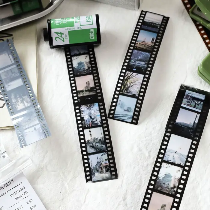 JIAMEI Ruban PET style film rétro 25 mm × 2 m