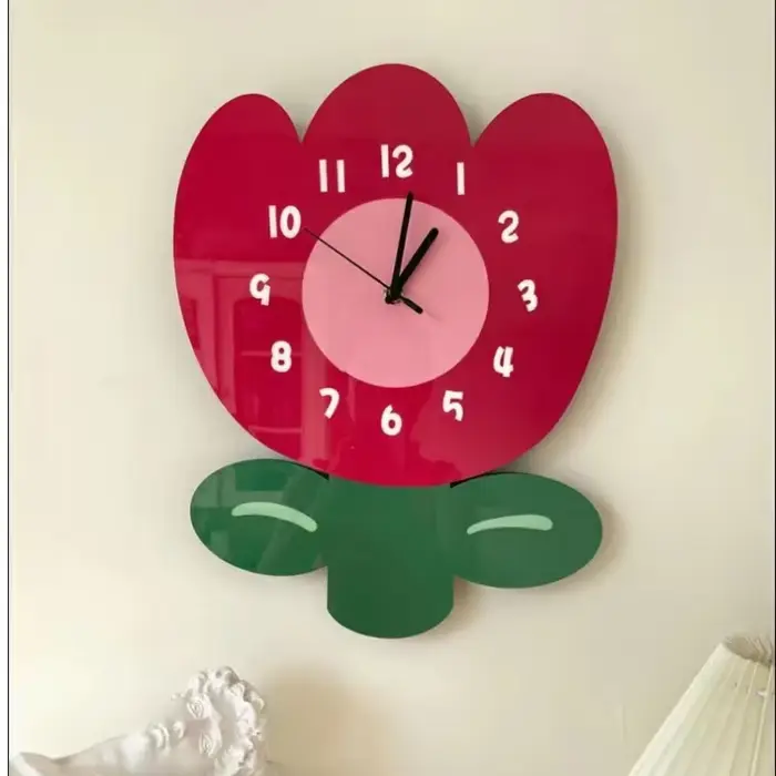 Horloge murale suspendue à Quartz silencieuse