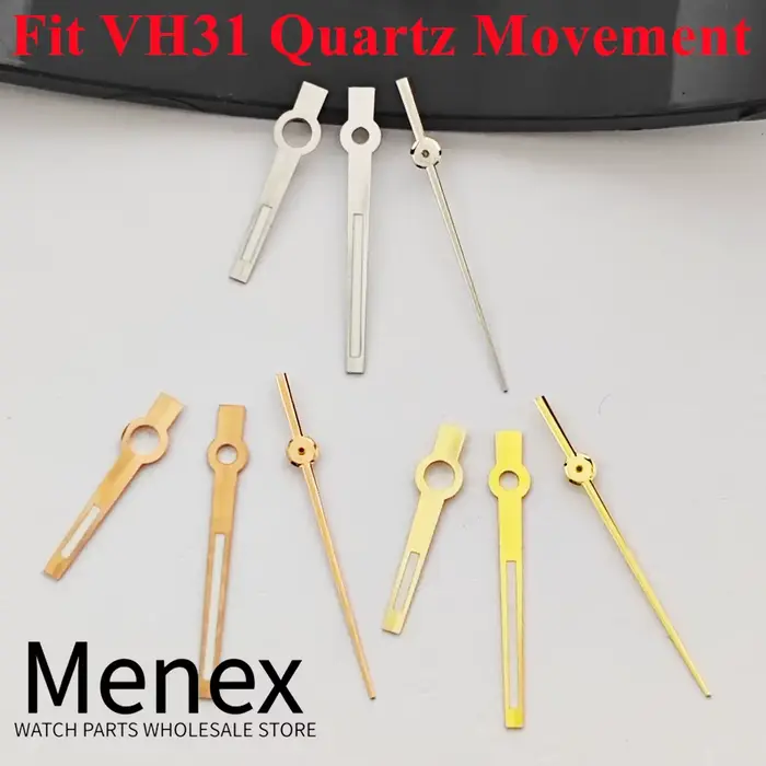 Aiguilles de montre lumineuses vertes Menex