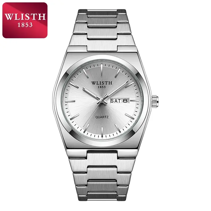 Homme montre montre à Quartz de luxe étanche lumineux Date semaine en acier inoxydable montre pour hommes mâle relógios