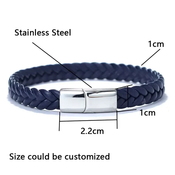 Bracelet en acier inoxydable pour hommes