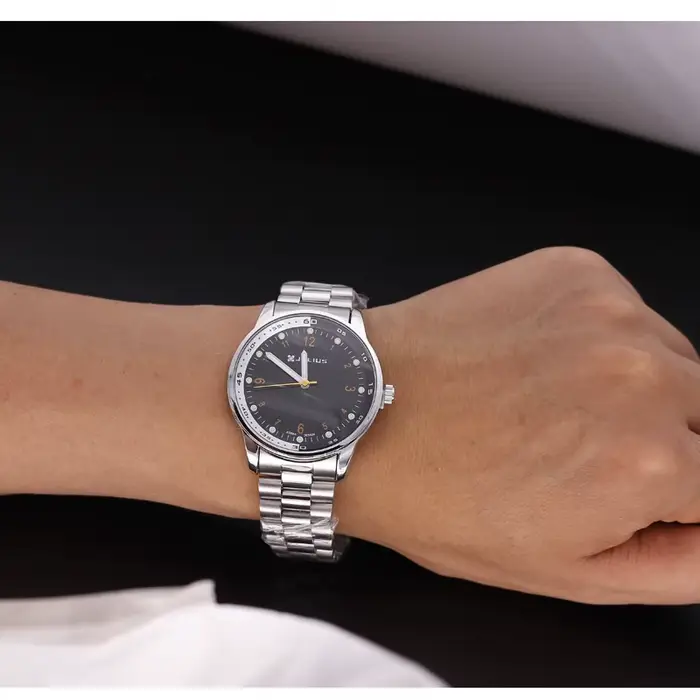 Montre à Quartz en Acier Inoxydable pour Homme et Femme
