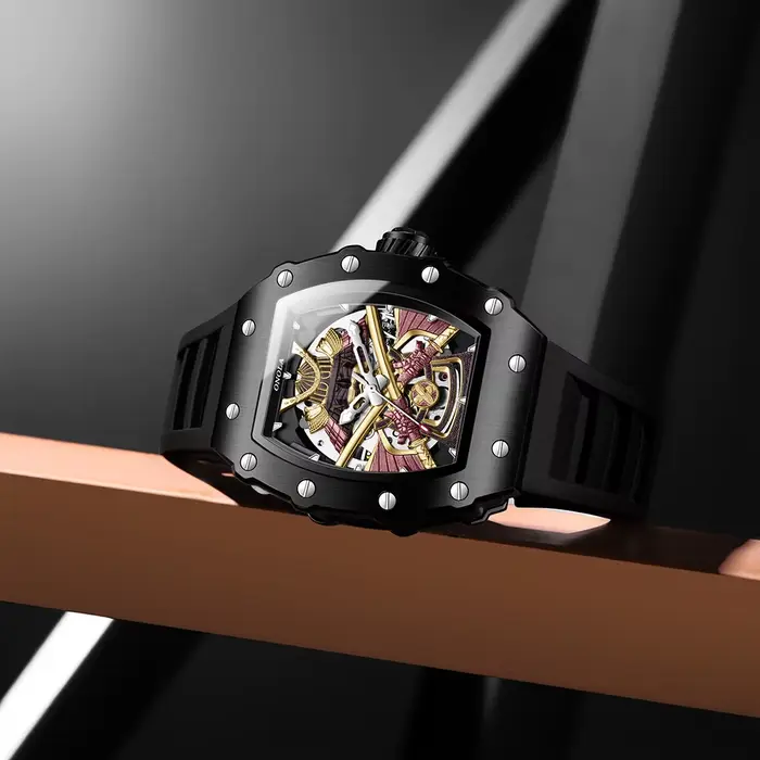 ONOLA luxe hommes automatique montre mécanique