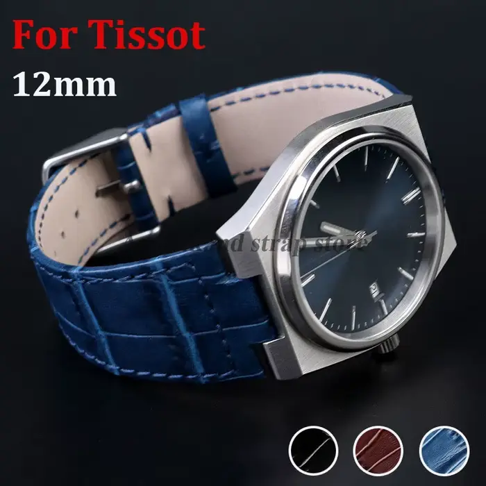 12mm pour T137 bracelet en cuir pour Tissot 1853 Super Player PRX série T137.410/T137.407