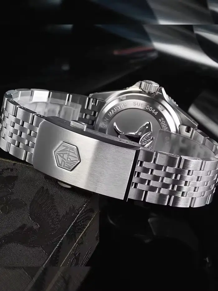 San Martin Bracelet en acier brossé