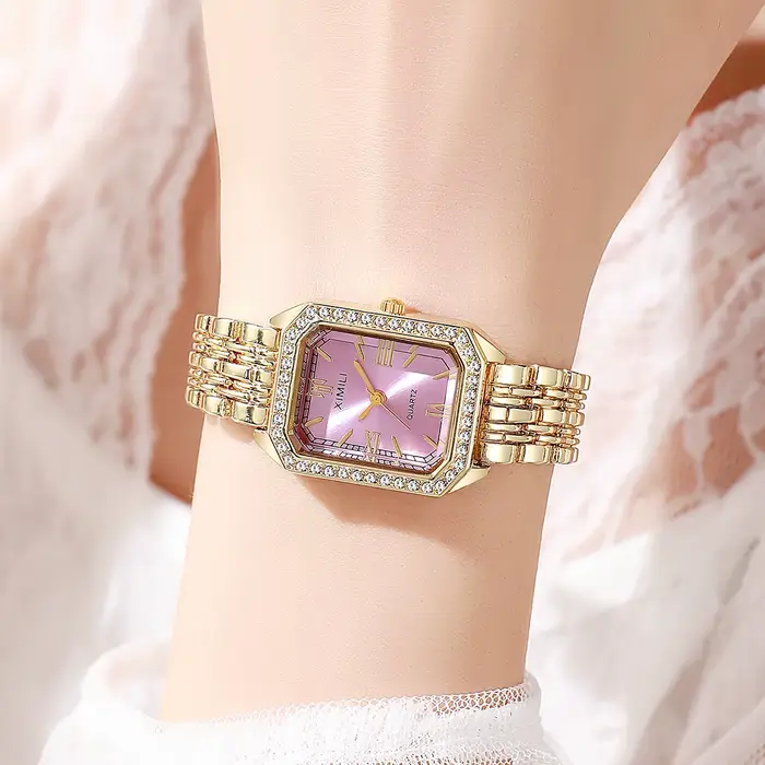 Nouvelles montres de luxe haut de gamme pour femmes, bijoux élégants en diamant, Bracelet à Quartz, 