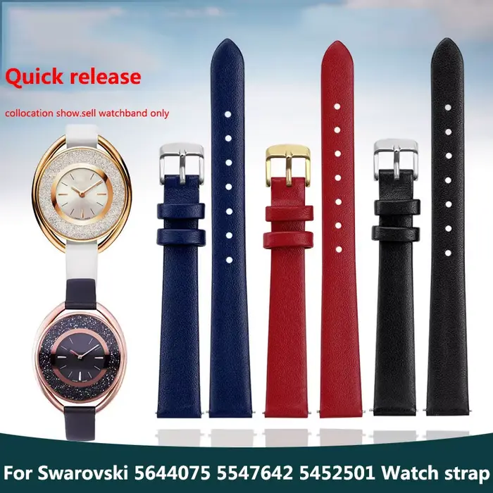 Bracelet de montre en cuir véritable pour femmes, élégant et polyvalent pour diverses occasions et styles