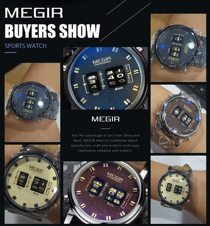 Montres à aiguilles rotatives