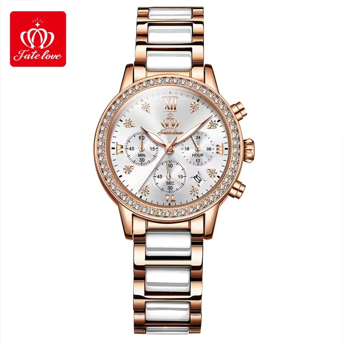 Fate Love-Montre à quartz étanche pour femme, marque décontractée, FL881