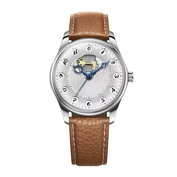 Montre rétro tendance, montre à affichage 24 heures, montre mécanique entièrement automatique