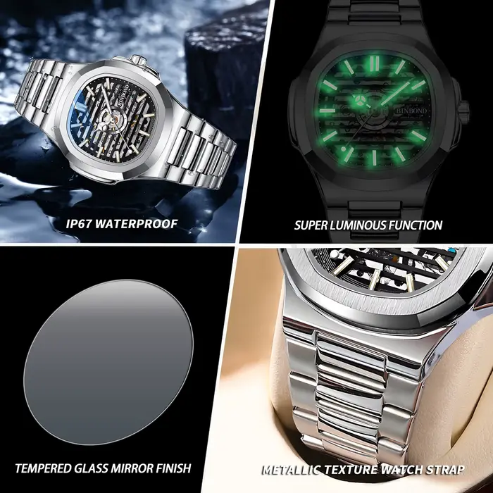 Montre automatique pour homme BINBOND