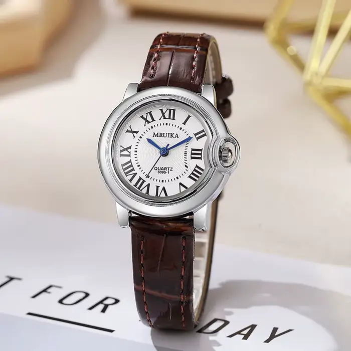 Top marque de luxe femmes atmosphère Rome cadran montres à Quartz mode dame bracelet en cuir montre-bracelet amour cadeau Relógio