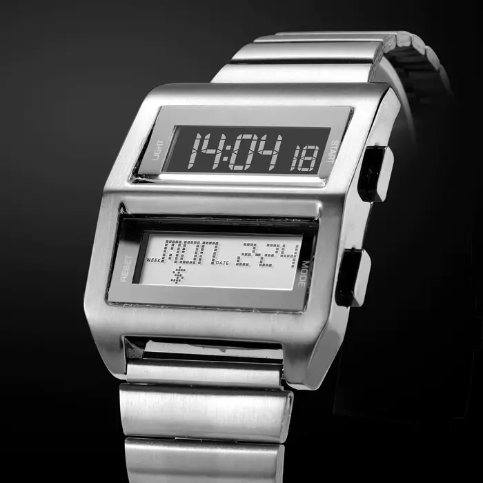 MEGIR rétro Cyberpunk pilote montre électronique pour hommes montre-bracelet de sport avec mouvement