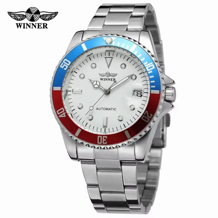 WINNER – montre de luxe en acier inoxydable pour hommes