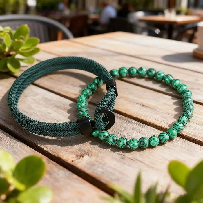 Ensemble de bracelets classiques en perles d'ancre pour hommes