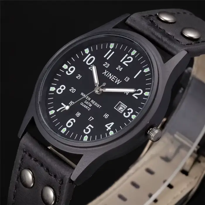 Montre de marque à quartz pour homme
