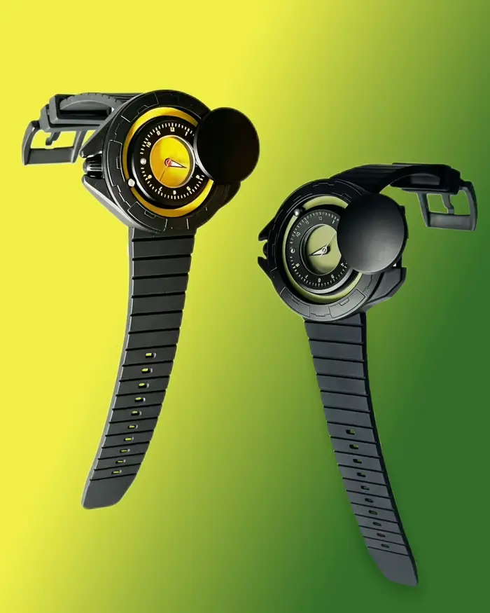 Montre flottante magnétique homme Daniel Gorman Gravity Series conception futuriste sport étanche occasionnels