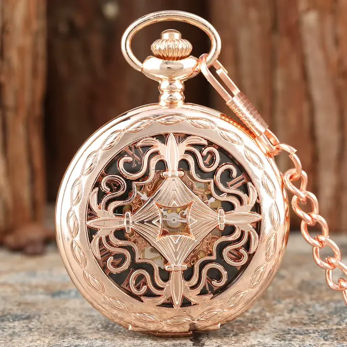 Montre de poche mécanique antique en alliage pour homme avec cadran en acier inoxydable pour occasions spéciales et cadeaux d'affaires