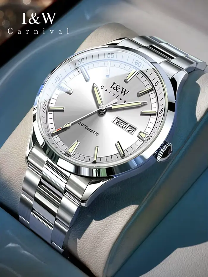 Suisse I & W montre mécanique pour homme carnaval robe montre-bracelet automatique 50M étanche NH36A
