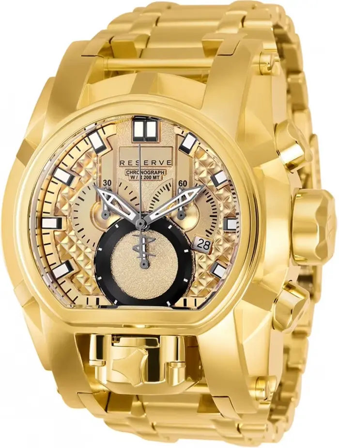 Luxe Invincible réserve boulon Zeus Quartz hommes montres Invicto invaincu Hombre acier lumineux étanche montre en gel de silice