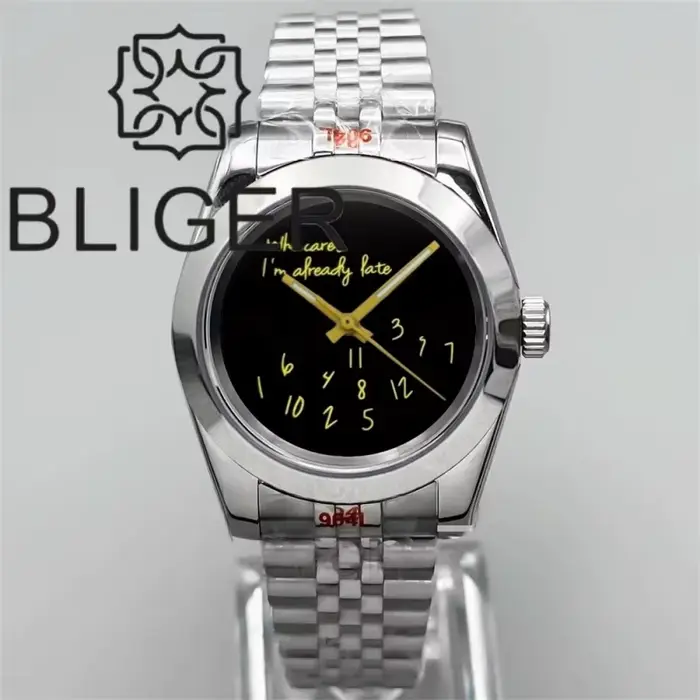 Montre pour homme avec logo personnalisé 36 mm 39 mm