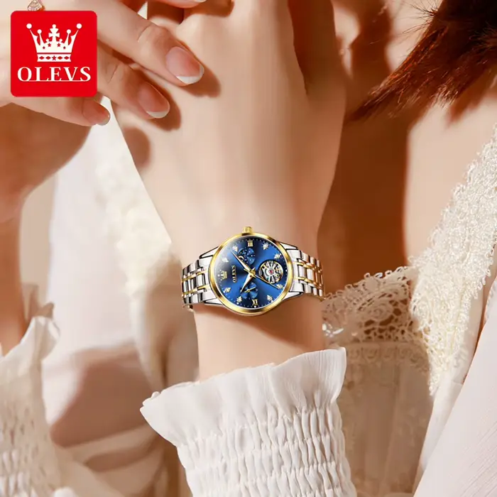 Montre-bracelet d'affaires mécanique automatique pour femme