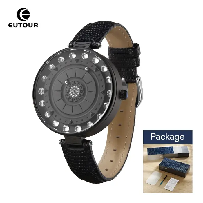EUTOUR 2025 Nouvelle montre-bracelet à quartz magnétique pour femme - Montre élégante