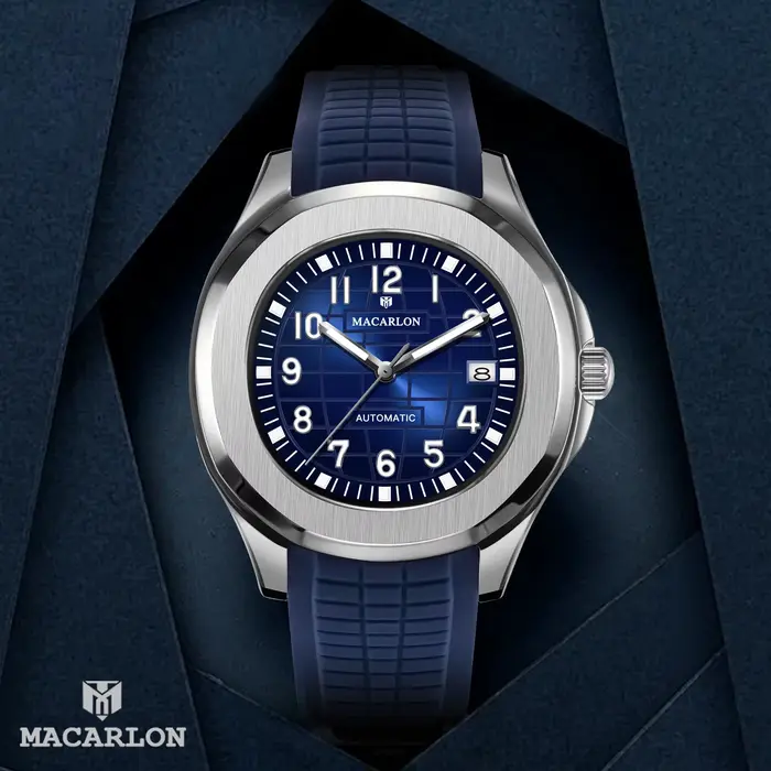 Nouvelle montre sport mécanique MACARLON de 42 mm pour homme