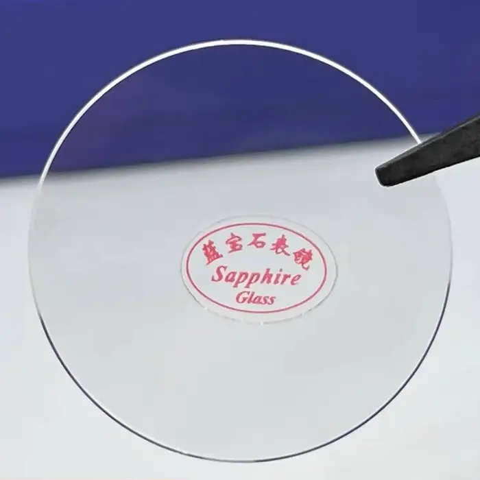 Verre de montre en saphir de remplacement, plat, épaisseur 1.2mm, diamètres 20-40mm, cristal transpa