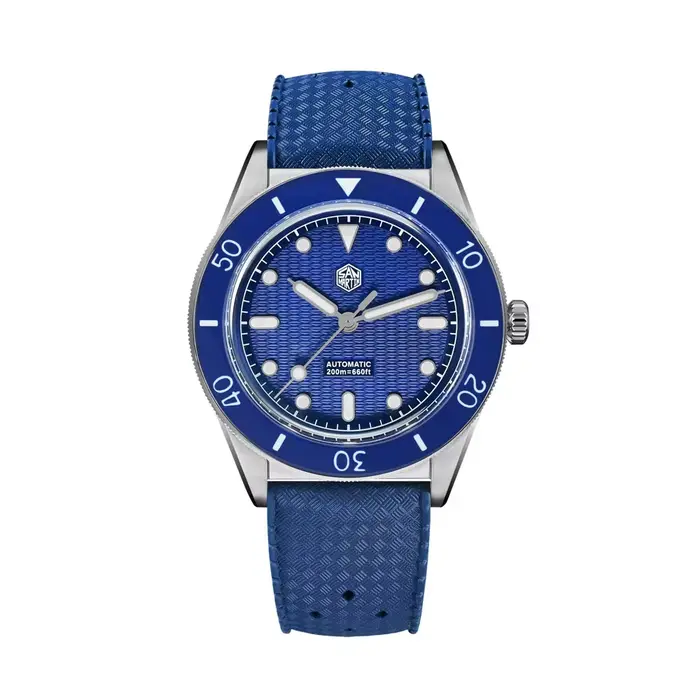 San Martin – montre mécanique Miyota 90S5, mouvement automatique, nouveau cadran Guilloche MOP, lune