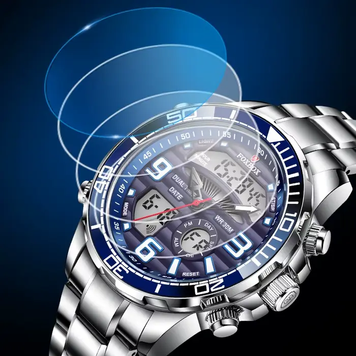 2025 LIGE marque Foxbox numérique hommes montres haut de gamme Sport montre-bracelet à Quartz