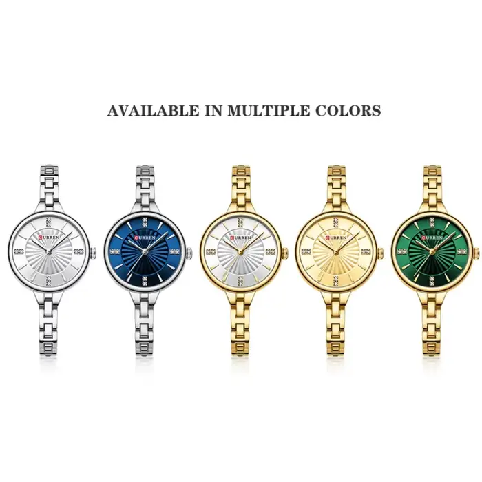 Montre à Quartz en Acier Inoxydable pour Femme Élégante Occasions Spéciales Décontractée Affaires Mode Casual