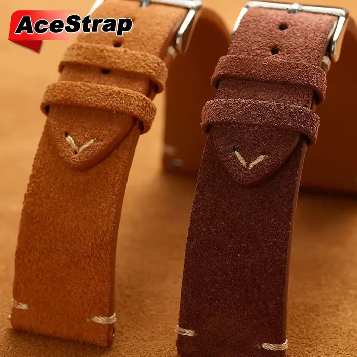 Nouveau Bracelet de montre souple en daim