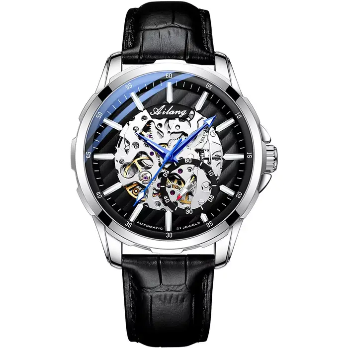 Montre-bracelet squelette de luxe à cadran au design unique, édition limitée, style sport, Reloj Hom