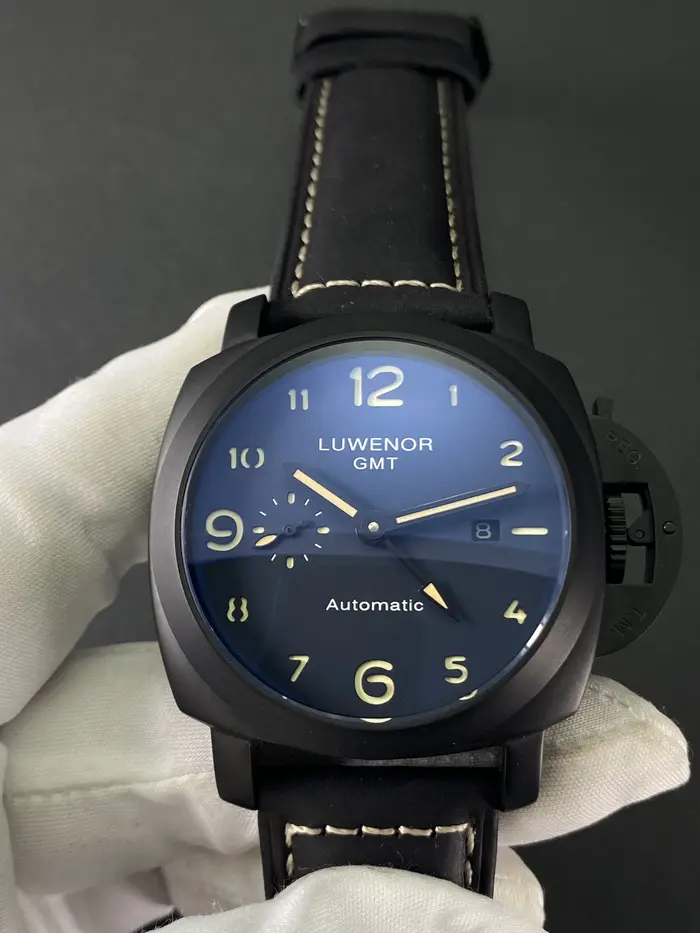 Veilleuse de plongée montre mécanique automatique pour hommes GMT double fuseau horaire mouette ST25