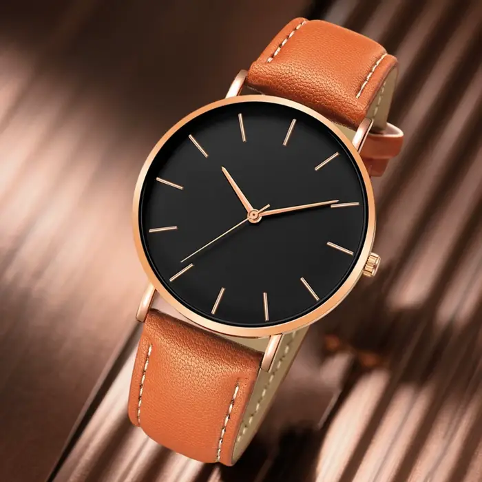 Mode Ultra mince montre pour homme haut de gamme Simple analogique