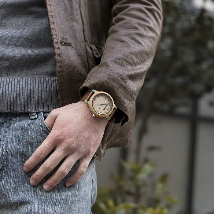 BOBO BIRD – montre-bracelet en bambou et bois pour hommes