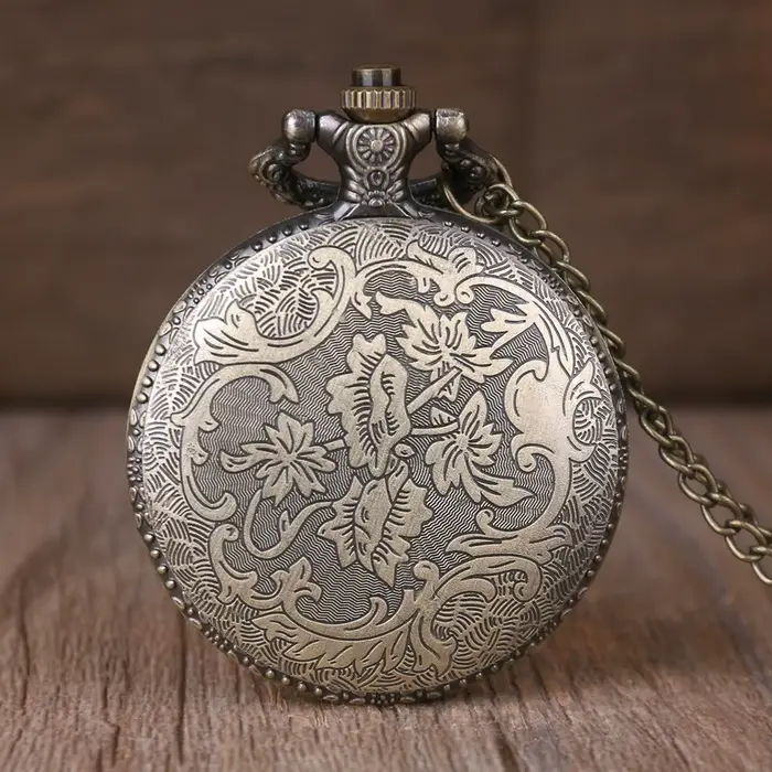 Montre de poche arbre de vie en Bronze pour hommes et femmes