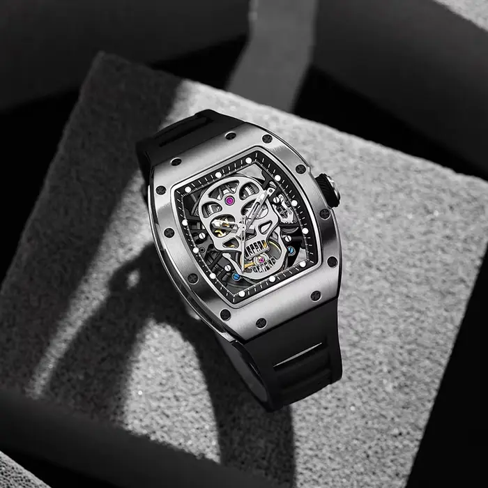 Montre mécanique à mouvement automatique pour hommes