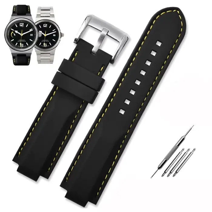 Bracelet de montre en caoutchouc pour montres traditionnelles style extrême compatible avec de nombreuses marques pour femmes et hommes occasions spéciales robuste et élégant