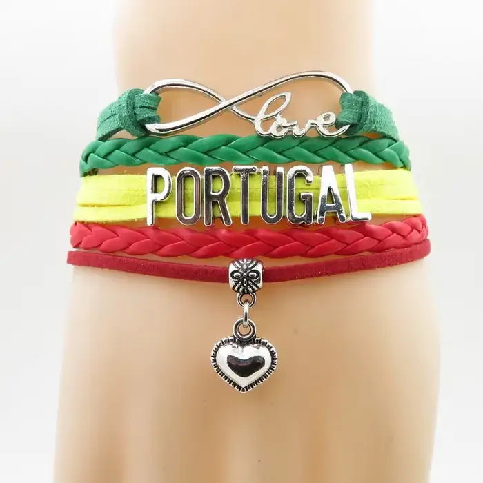 Amour Portugal drapeau National Bracelet charme paracorde Bracelets